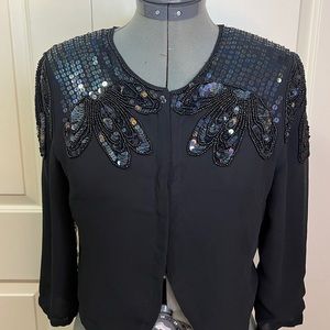 Glitzy Glam Black H&M Blouse Jacket